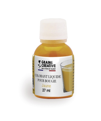 [842704] COLORANT BOUGIE JAUNE 27ML