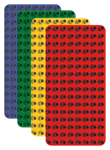 [B005] LARGE BRICK BASE PLATES, SET OF 4