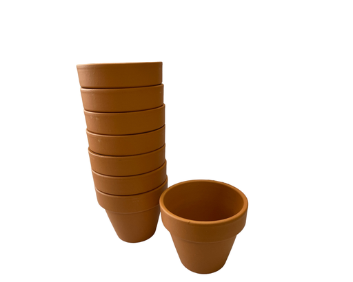 [80928] POTS EN TERRE CUITE 5CM, LOT DE 8