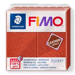 [824906] PATE FIMO LEATHER, ROUGE