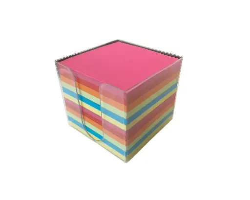[1067] BLOC CUBE COULEURS VIVES 9X9CM/700 F