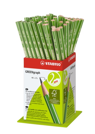 [5200S6] GREENGRAPH HB GRAPHITE PENCILS, POT OF 60