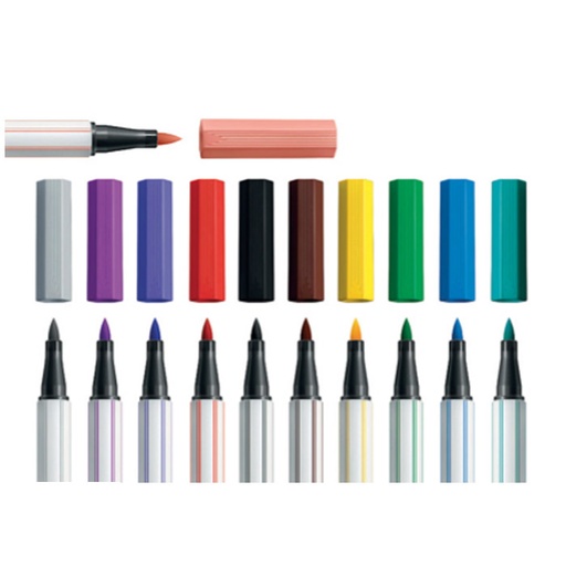 [531512] STABILO PEN 68 BORSTELMARKERS, DOOS VAN 12