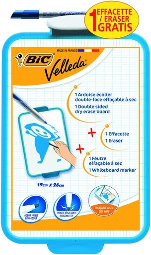 [5805] VELLEDA Schiefer + Marker + Radiergummi