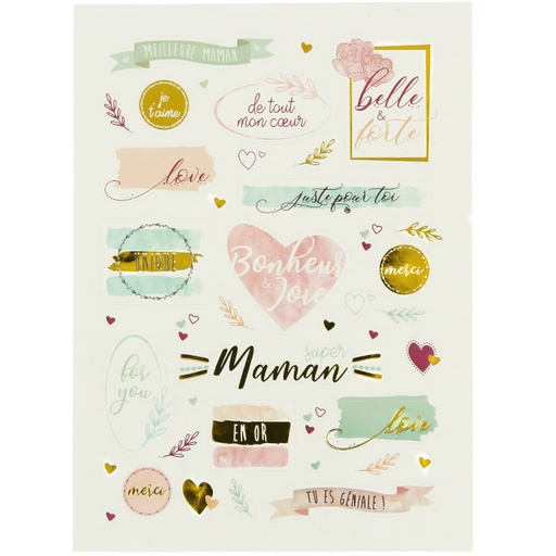 [847709] GOLD MOM STICKERS