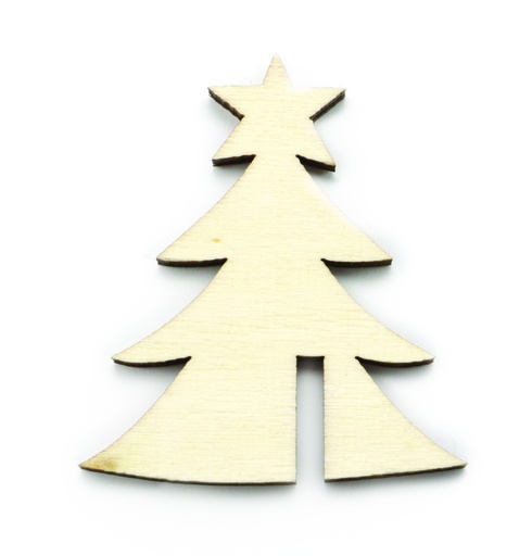 [80931] FIR TREE GLASS MARKERS, SET OF 10