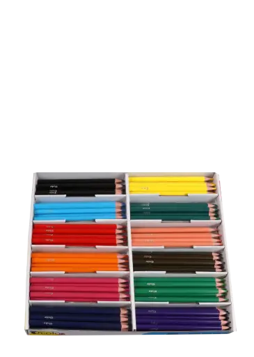 [523104] CRAYONS TRIANGULAIRES JUMBO SANS BOIS, PACK DE 144