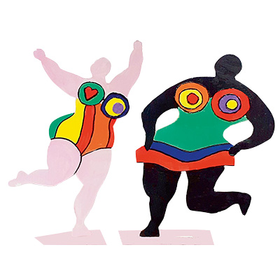 [80610] IN DE VORM VAN NIKI DE SAINT PHALLE, SET VAN 5