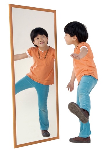 [SA3163] MIROIR INCASSABLE AVEC CADRE EN BOIS NATUREL