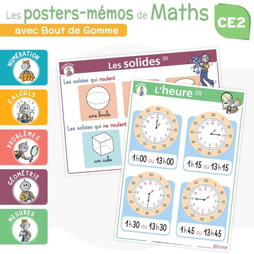 [JC6082] Mathe-Memo-Poster, 3.-4. Grundschule