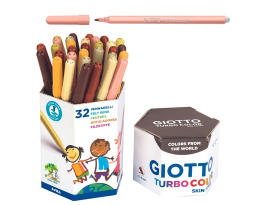 [53493] TURBO color 'HUIDTONEN - MULTICULTUREEL' MARKER, POTS VAN 32