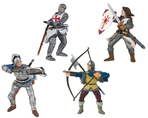 [9438] FIGURINES LES CHEVALIER SÉRIE DE 4