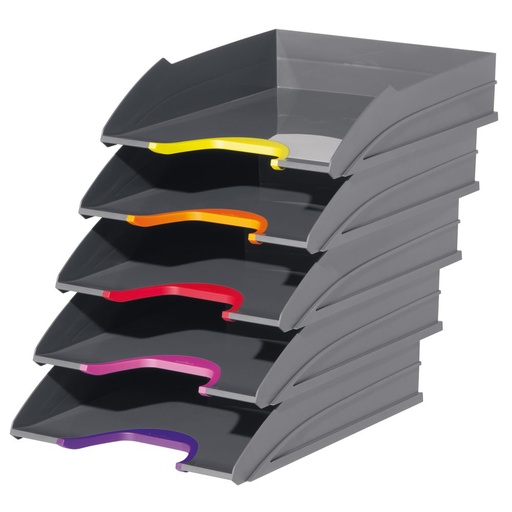[3473] VARICOLOR BRIEVENBAKJE, SET VAN 5 GEASSORTEERD