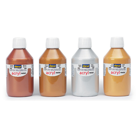 [5043B] SORTIMENT MIT 4 METALL-ACRYLFARBEN 250ML