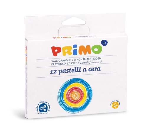 [52491] PRIMO WAX CRAYONS, BOX OF 12