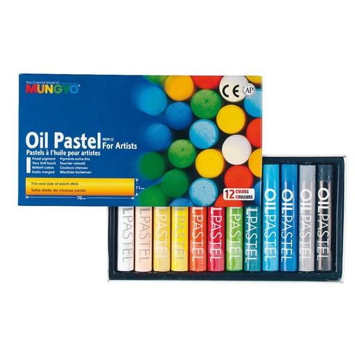 [52581] PASTELS À L'HUILE ARTISTE, BOÎTE DE 12