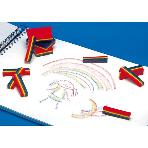 [5263] RAINBOW WAX CHALKS/PACK OF 25