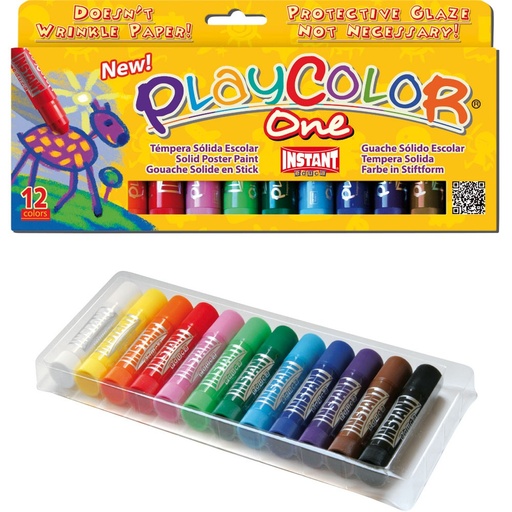 [52651] PLAYCOLOR GOUACHE STICKS, DOOS VAN 12